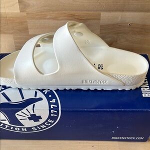 Birkenstock White Arizona EVA Slide Sandal - Women's